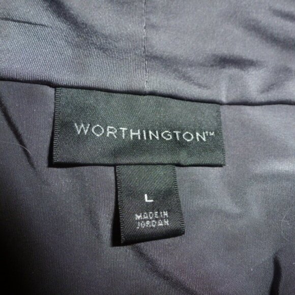 Worthington Sleeveless Cowl Neck Ruched Draped Blouse – Size Large - Picture 5 of 6